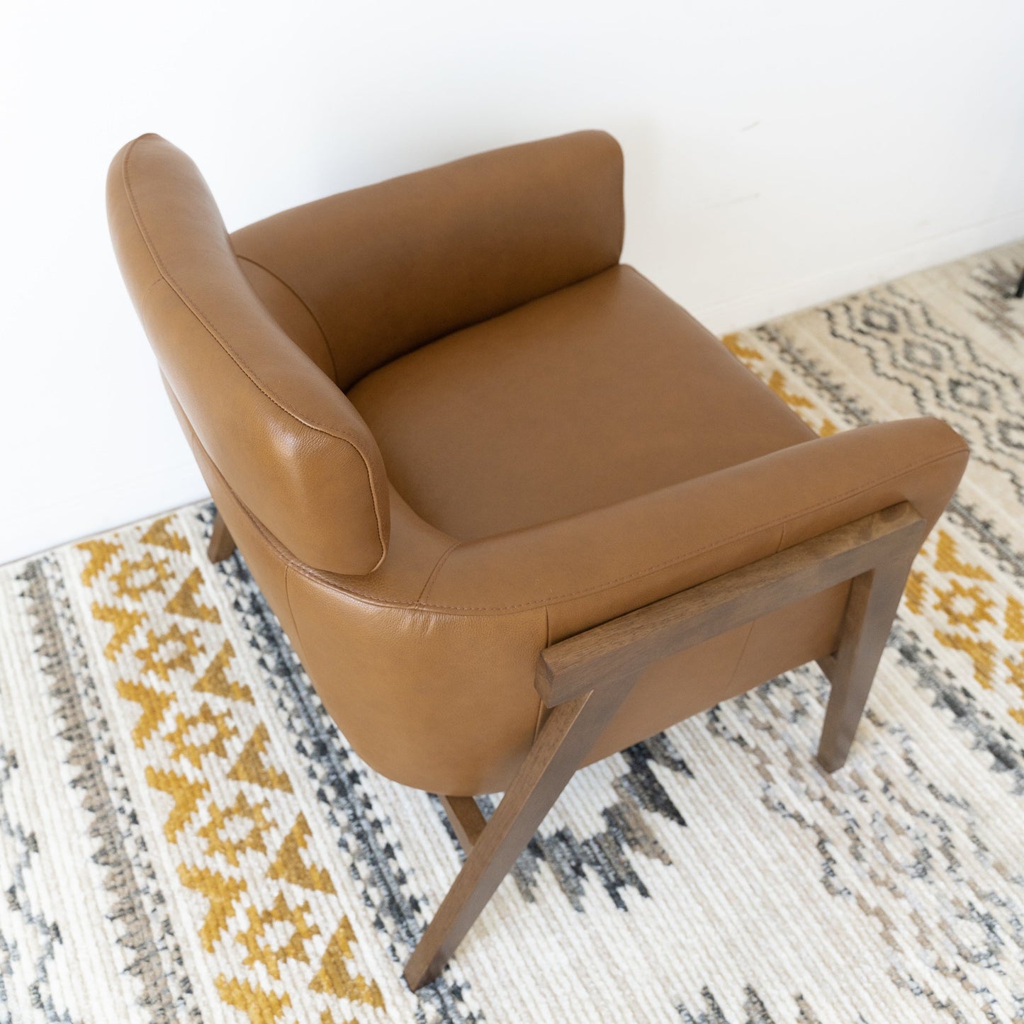 Kayson Tan Leather Lounge Chair