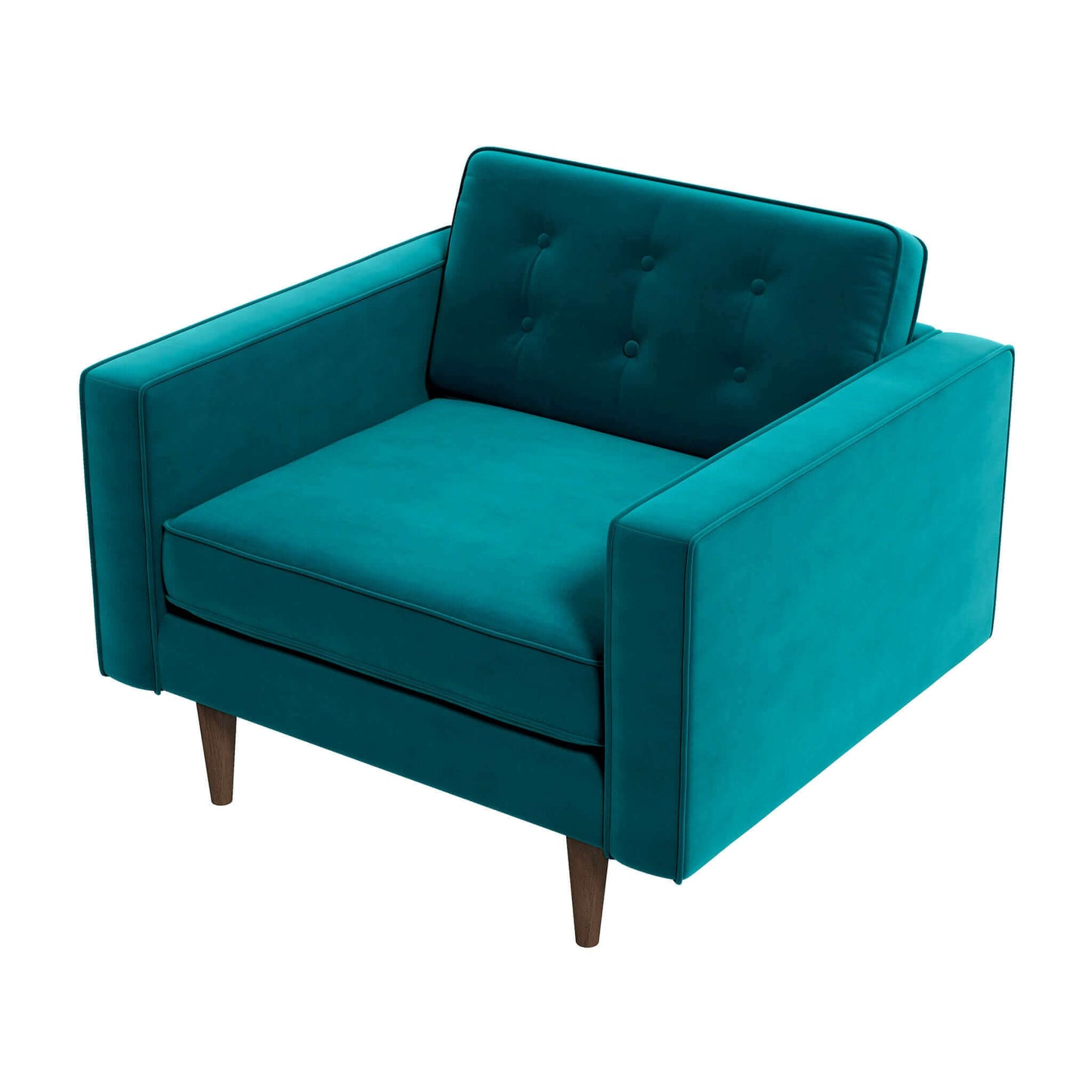 Casey  Teal Velvet Lounge Chair