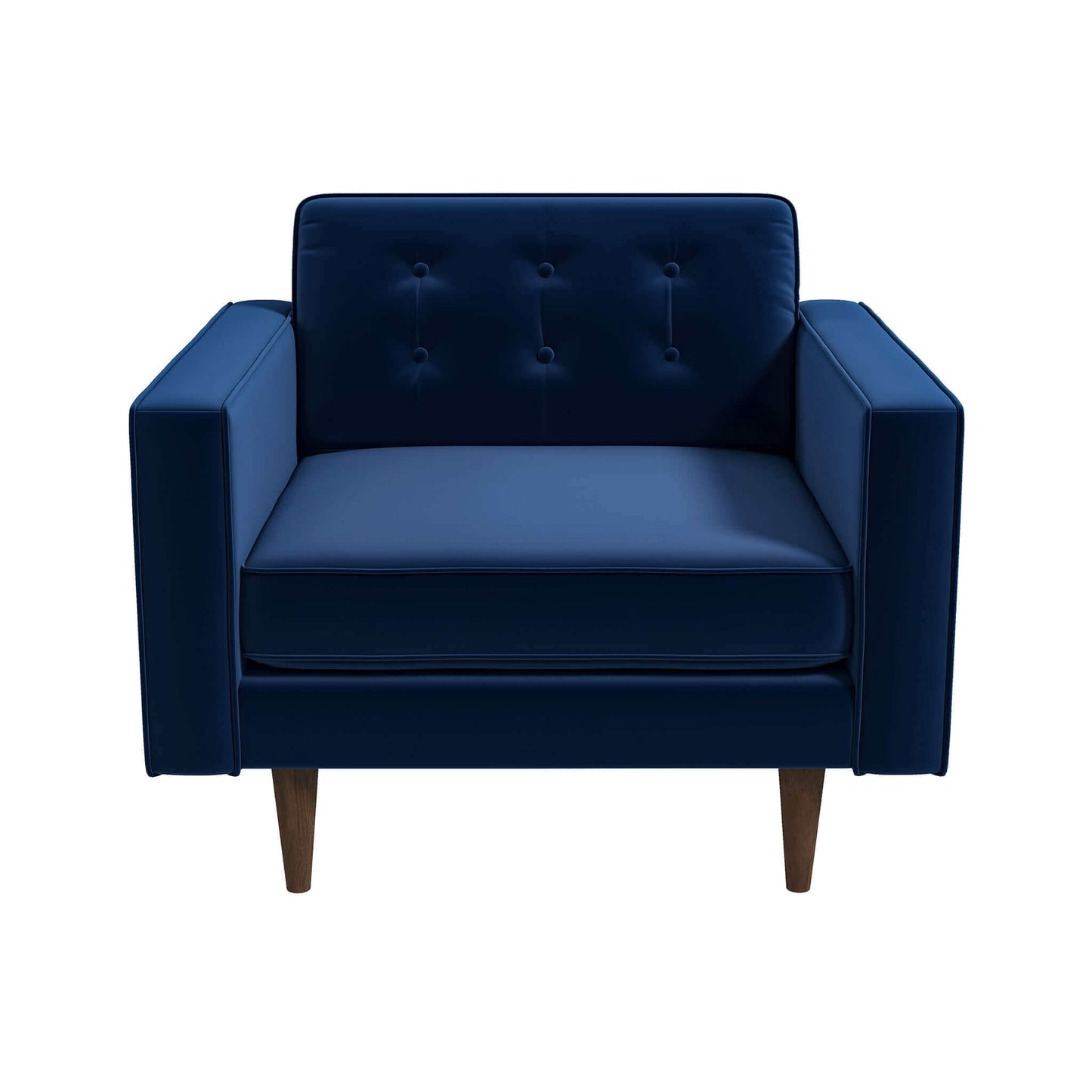 Casey  Blue Velvet Lounge Chair