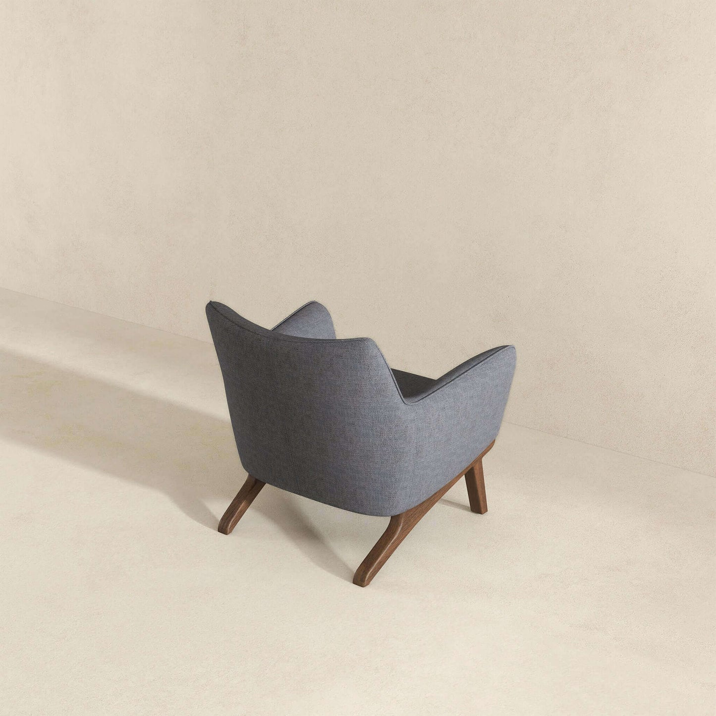 Brayden Mid Century Modern Sea Side Grey Linen Armchair