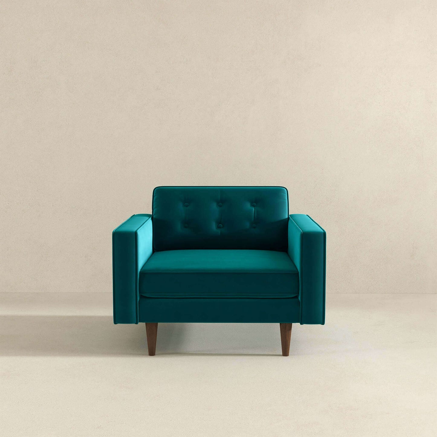 Casey  Teal Velvet Lounge Chair