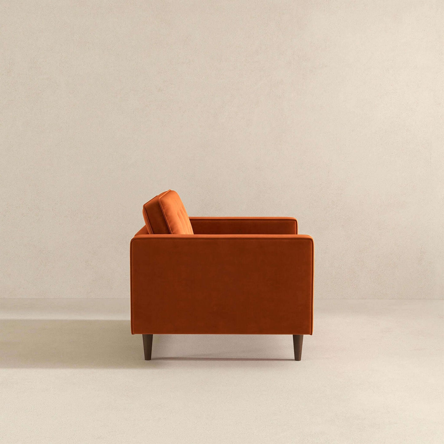 Casey  Burnt Orange Velvet Lounge Chair