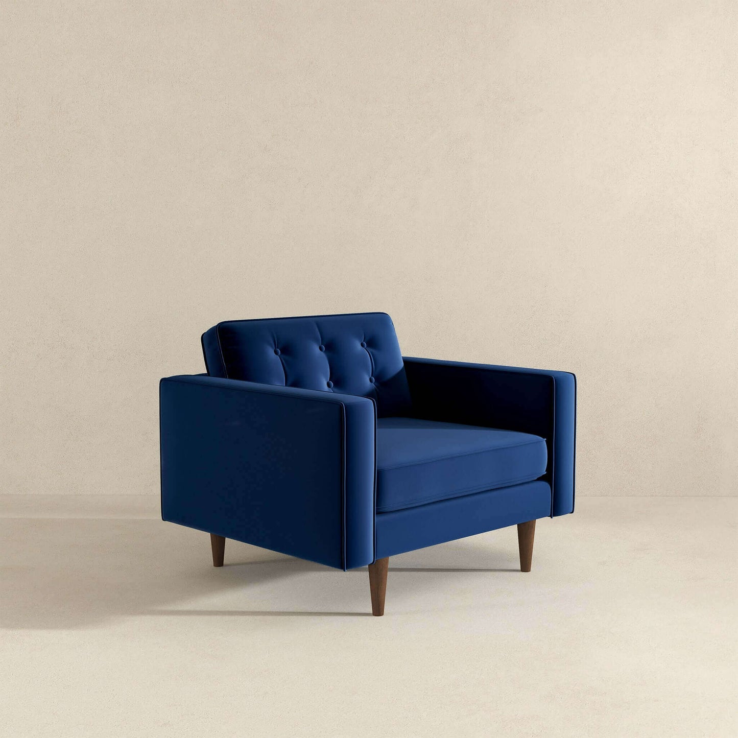 Casey  Blue Velvet Lounge Chair