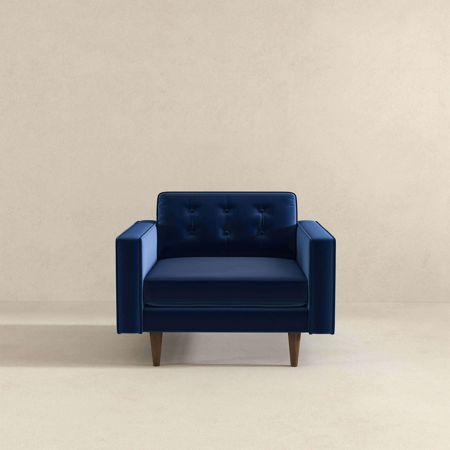 Casey  Blue Velvet Lounge Chair