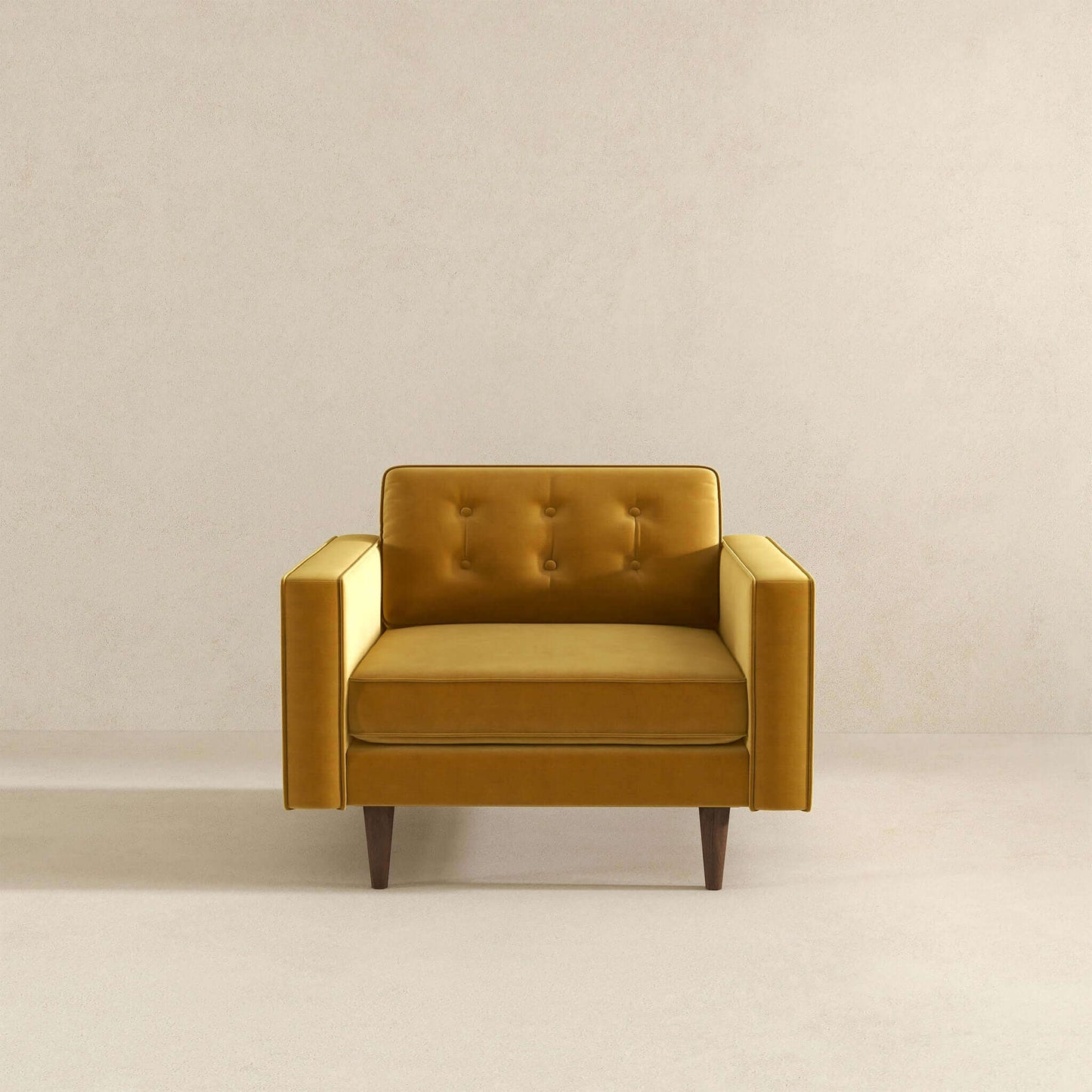 Casey  Gold Velvet Lounge Chair