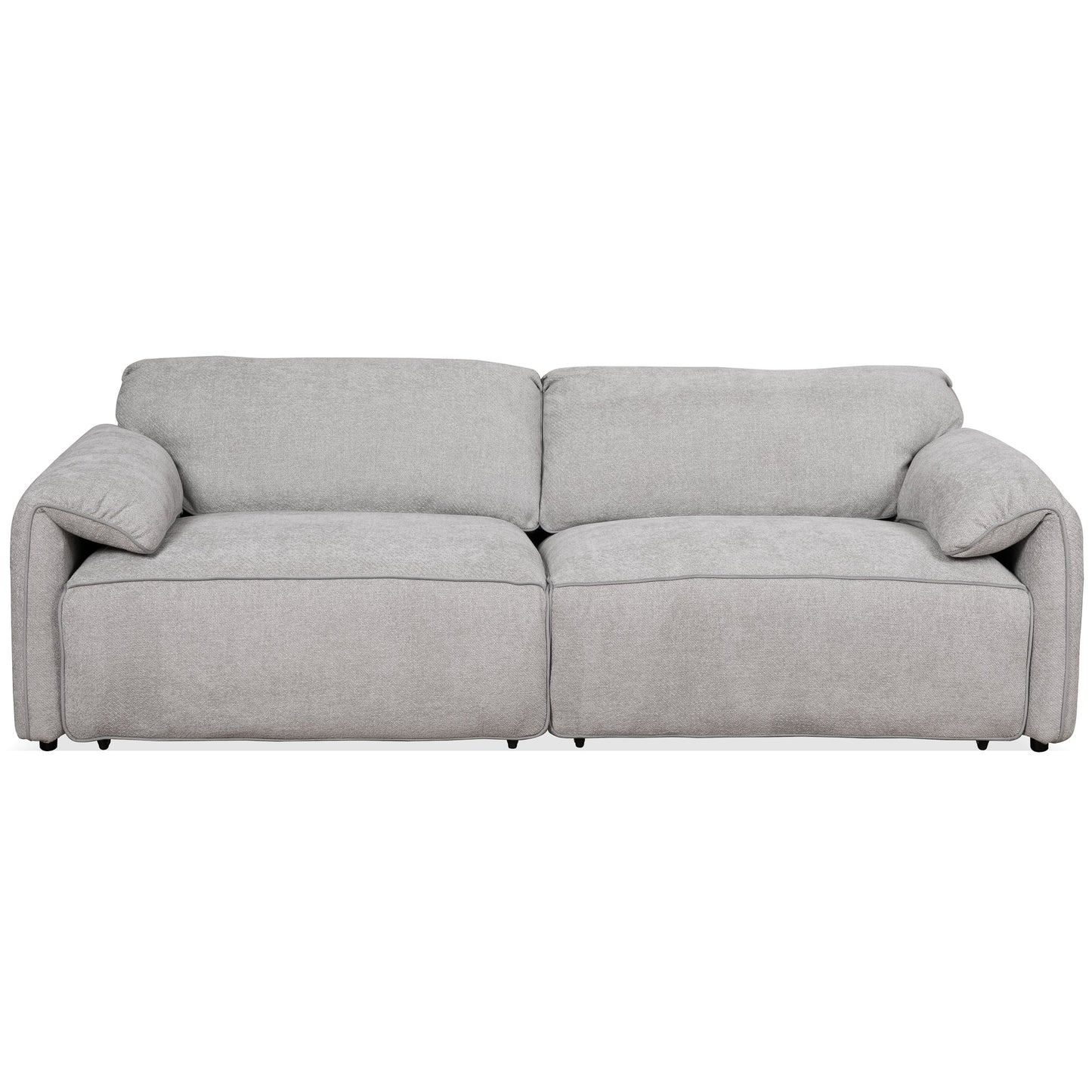 Cleveland Dual PWR Convertible Sofa - Silver Linen