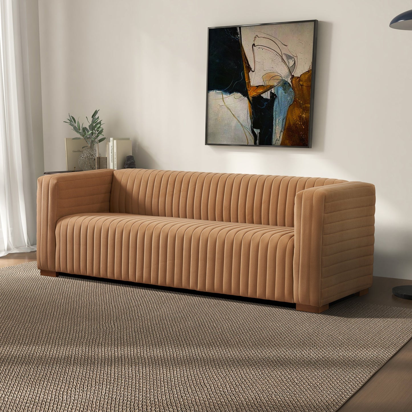 Elara Sofa - Mocha Velvet