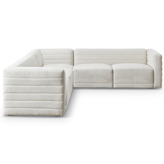 Solo Corner Sectional Sofa - Cream Boucle