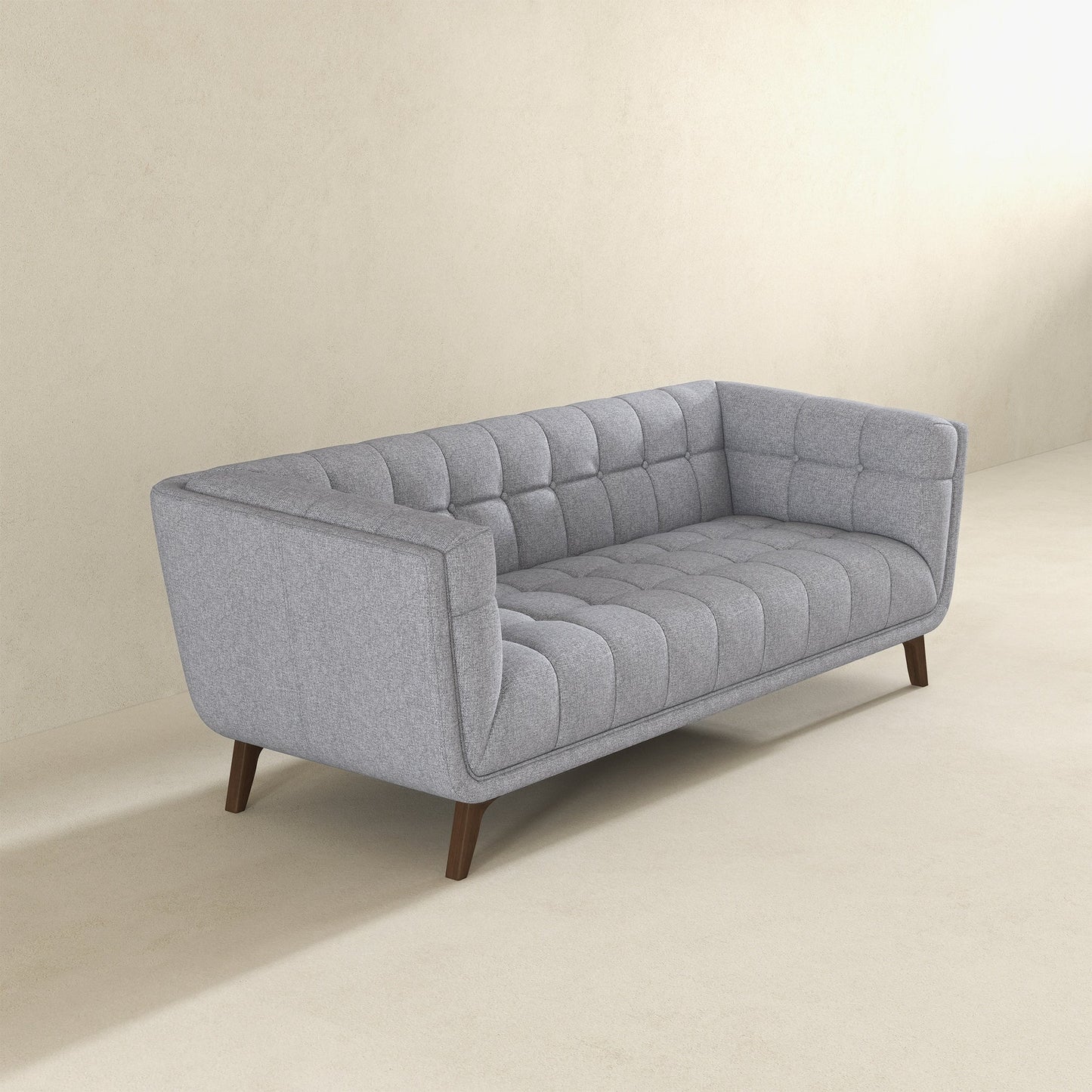 Addison Large Light Gray Fabric Sofa