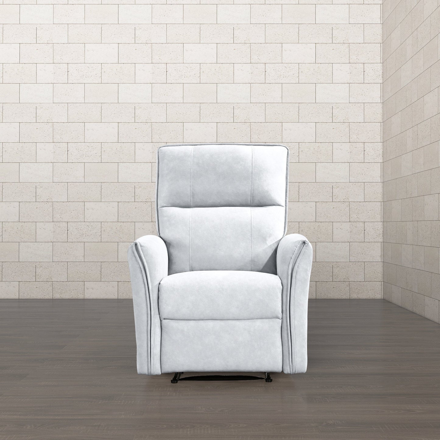 Asheville Grey Suede Recliner Chair