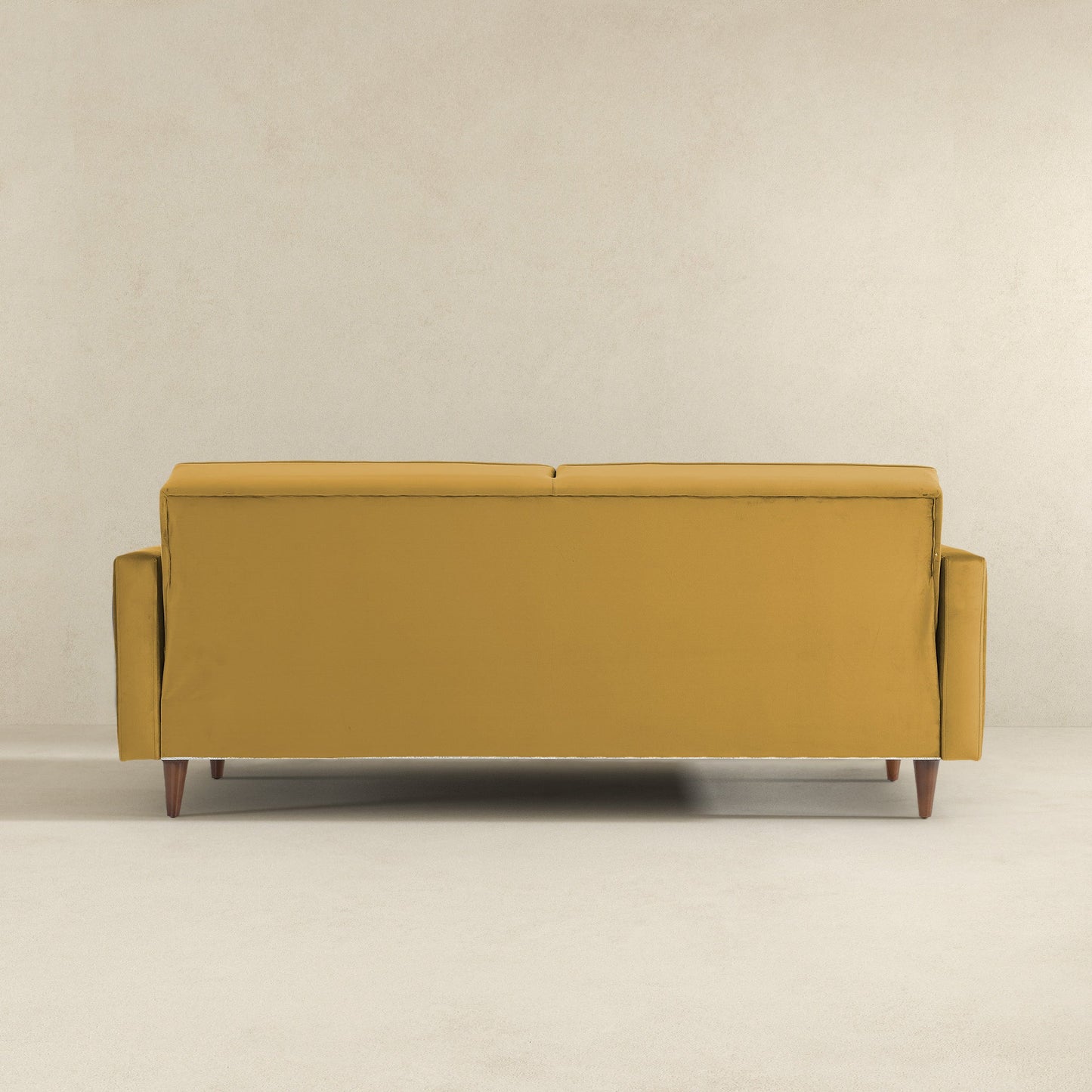 Benara Yellow Velvet Sleeper Sofa