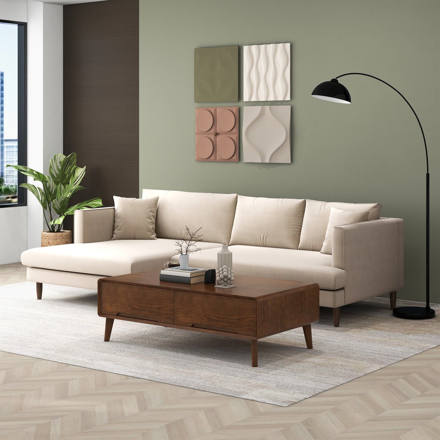 Blake L-Shaped Sectional Sofa Left Facing