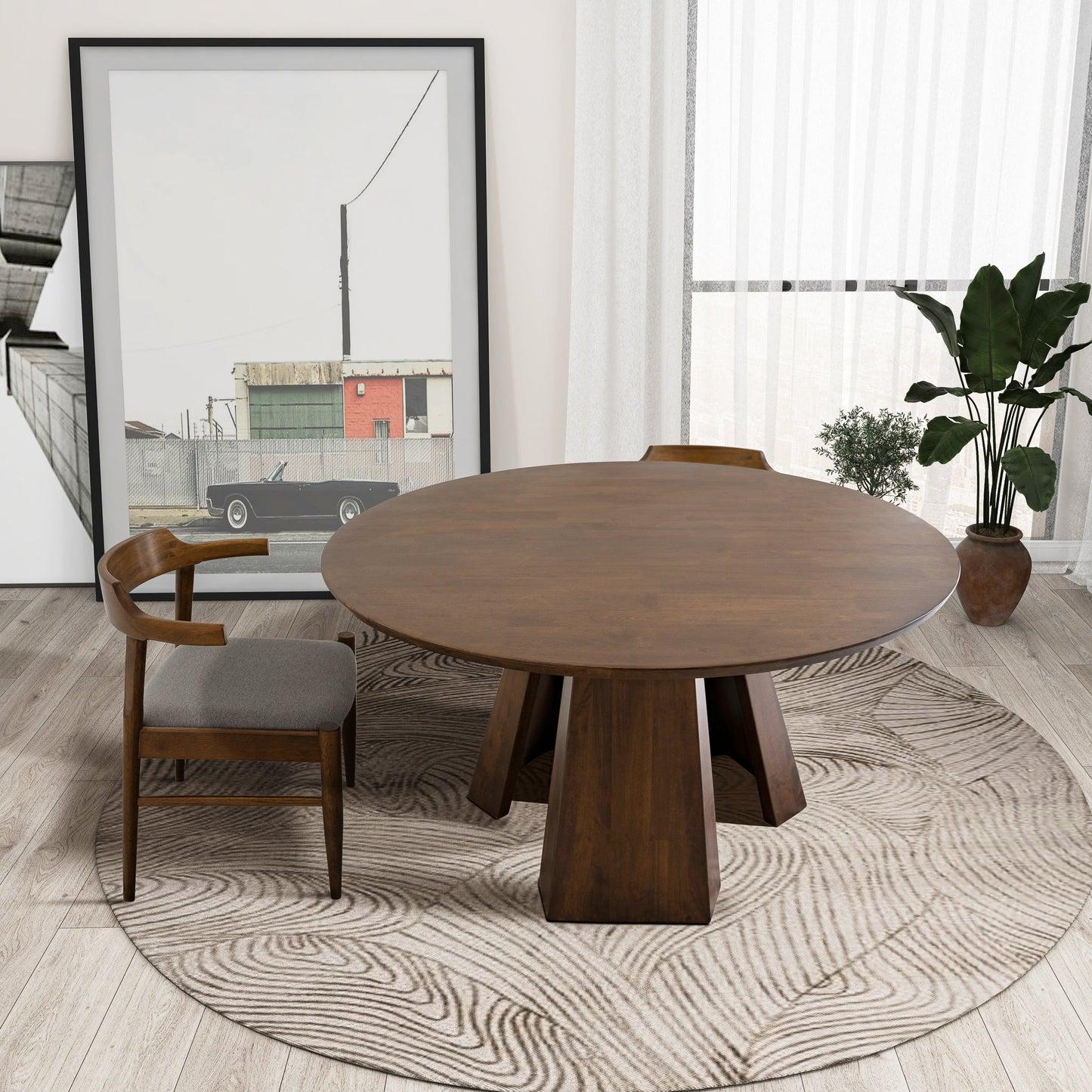 Bolton Round Walnut Dining Table