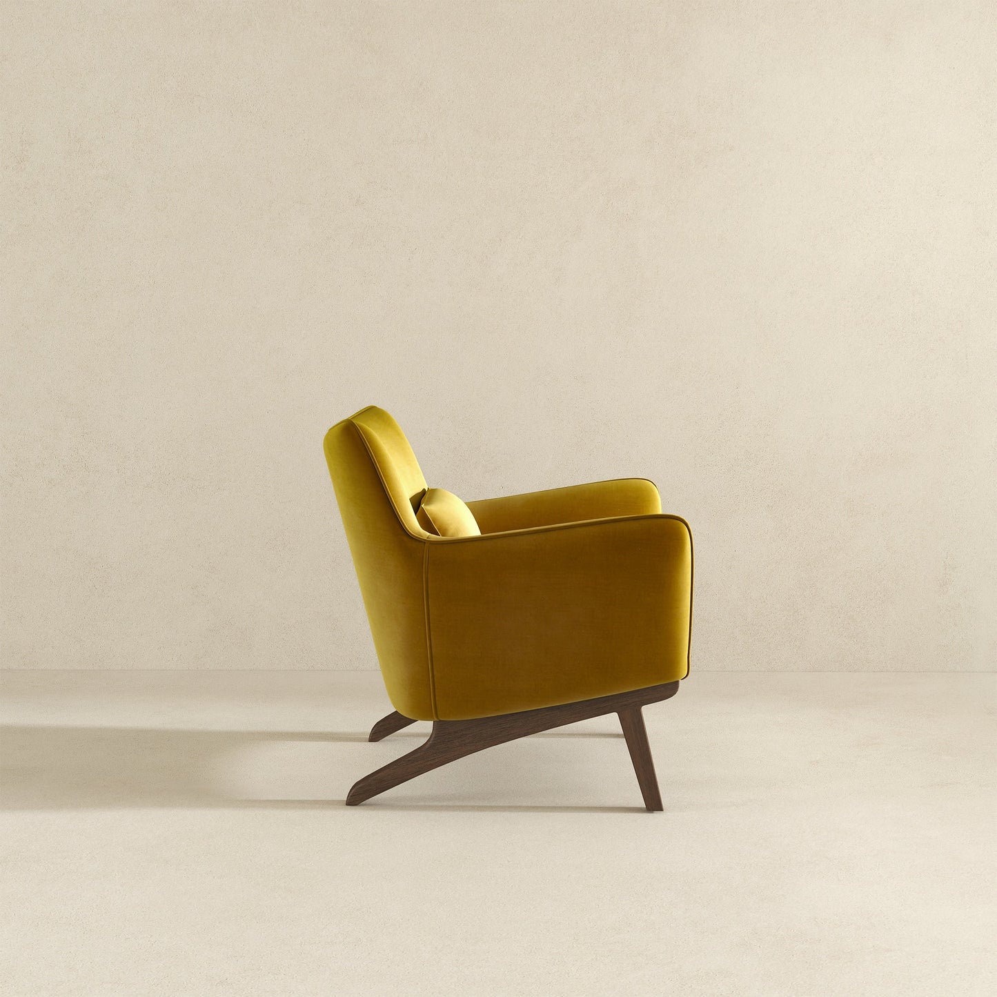 Brayden Lounge Chair (Gold - Velvet)