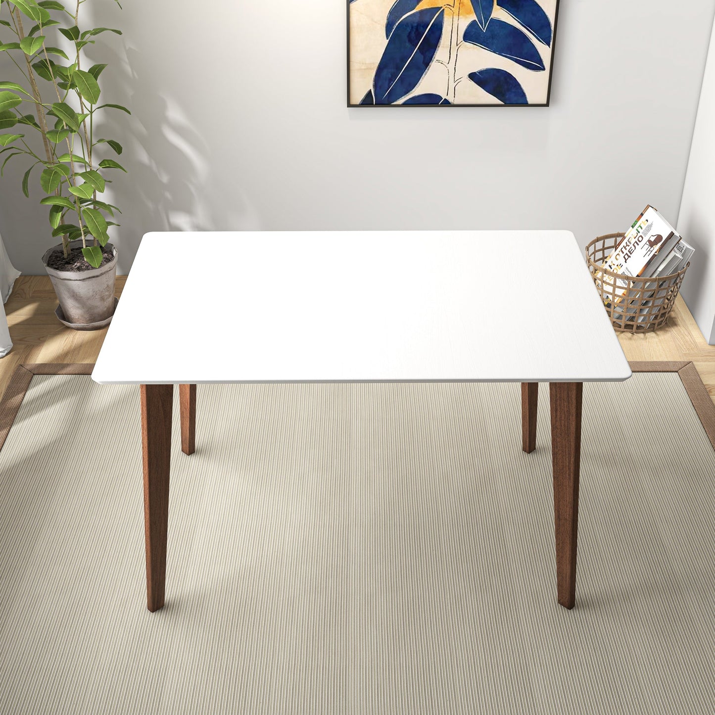 Carlos White Small Dining Table