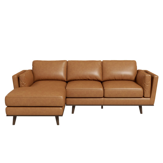 Chase Genuine Leather Sectional Left Facing