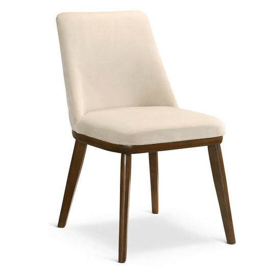 Clove Beige Velvet Dining Chair (Set Of 2)