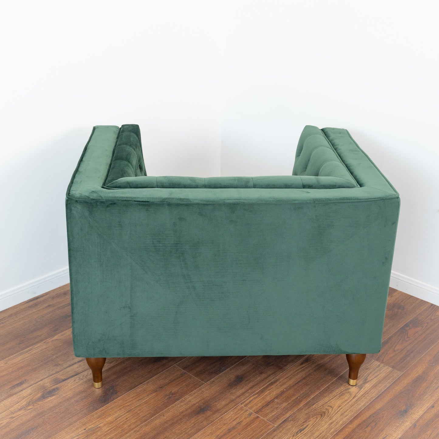 Evelyn Dark Green Velvet Lounge Chair