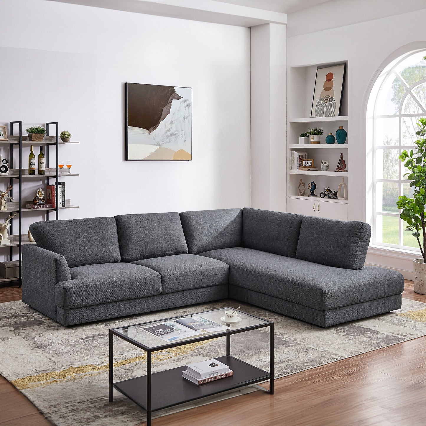 Glander  Cozy Sectional Sofa Right Facing