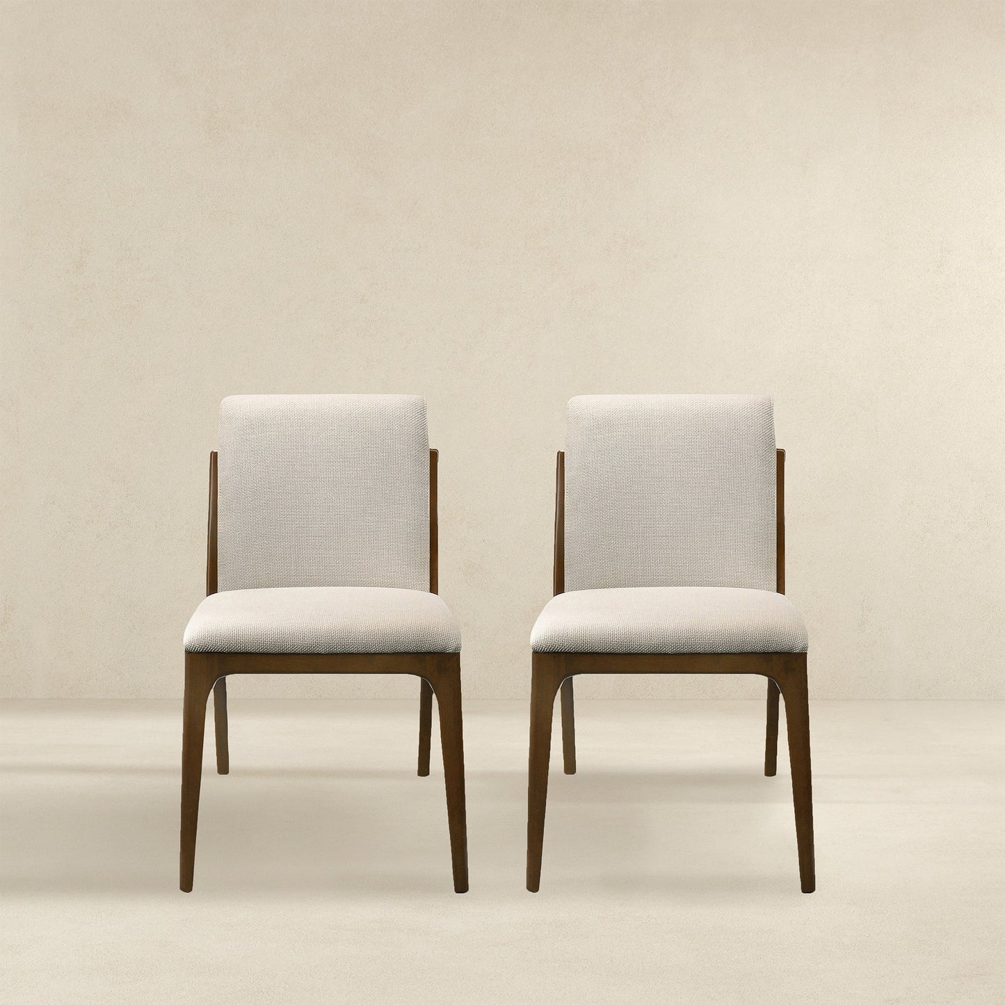 Grivelle Cream Fabric Dining Chair (Set Of 2)