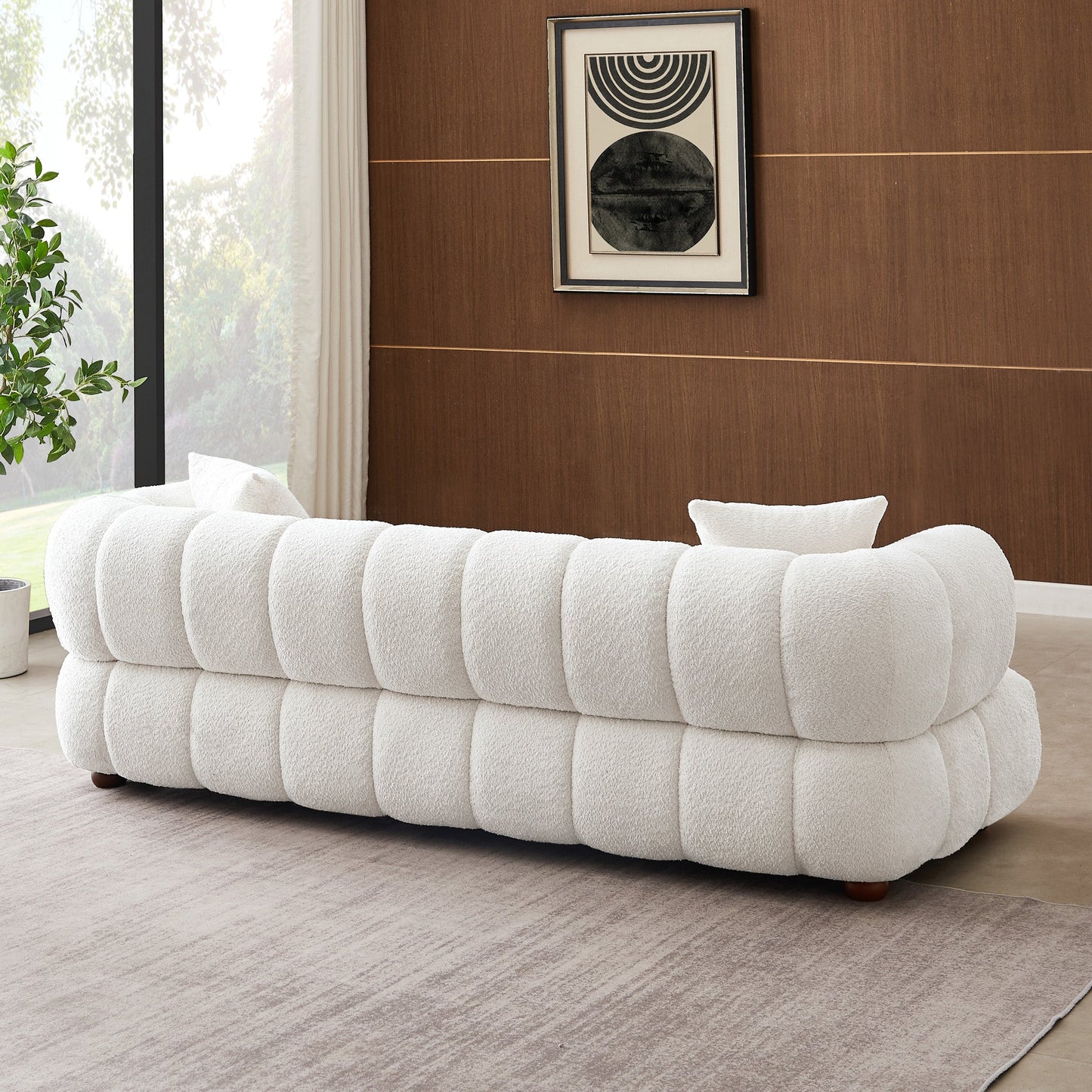 Jasmin 89.7'' Cream Boucle Sofa