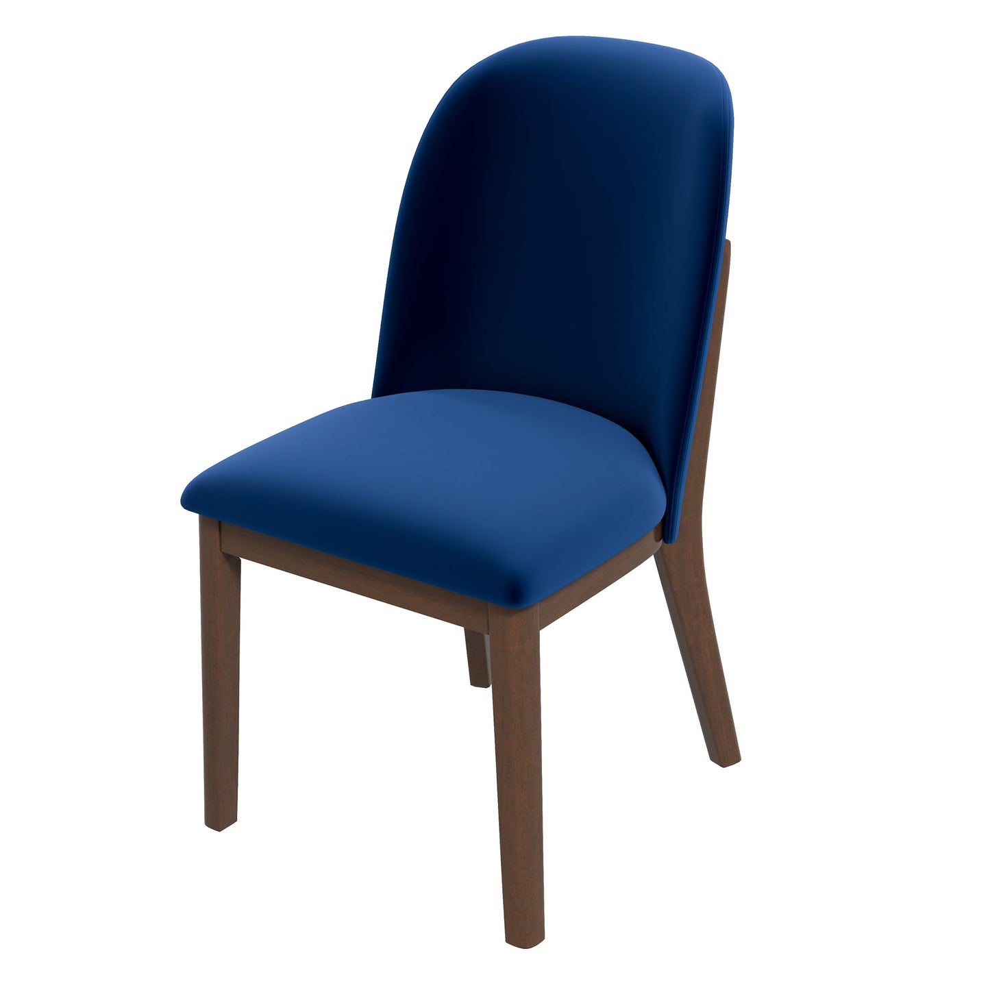 Kaitlyn  Navy Blue Velvet Dining Chair (Set Of 2)