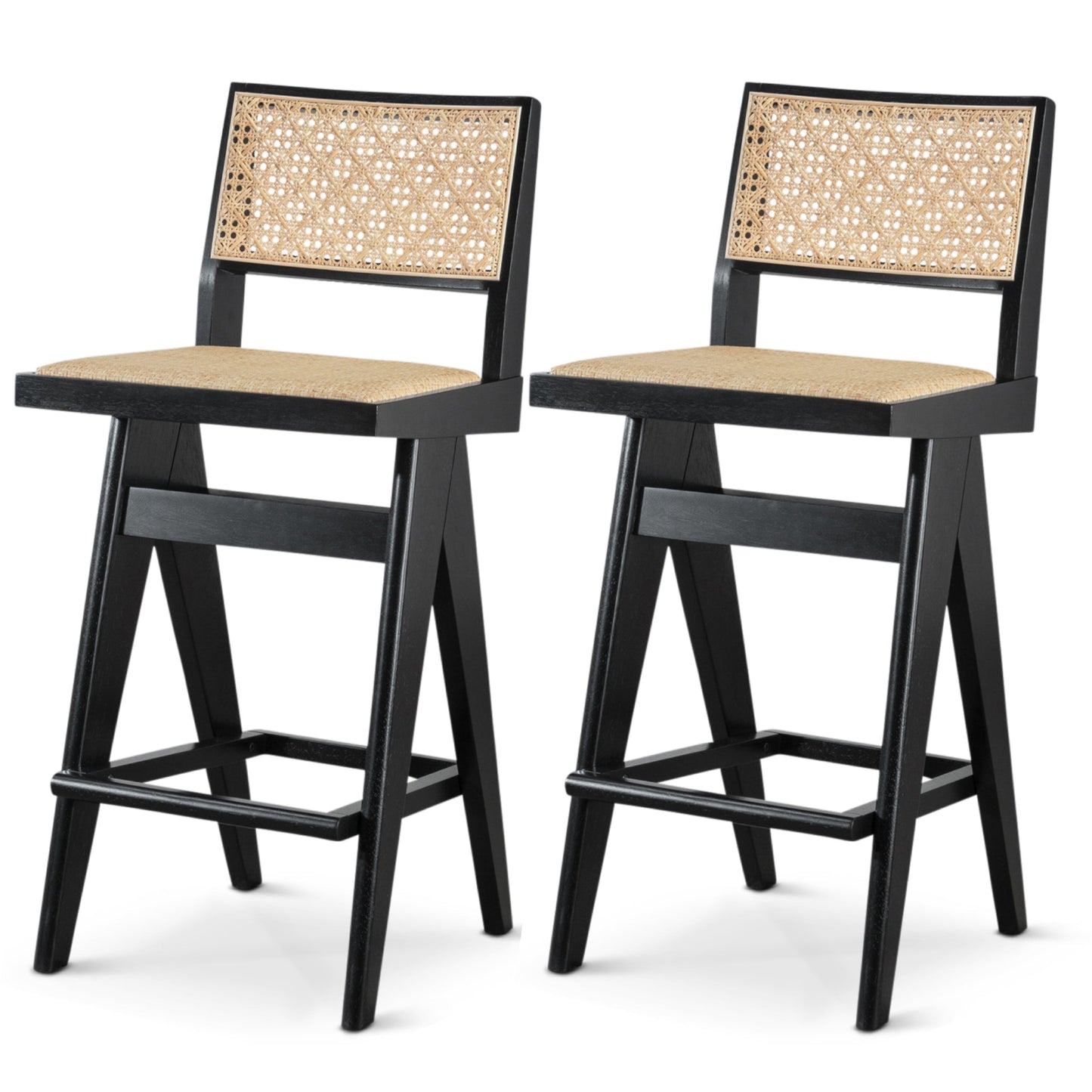 Keira Rattan Bar Stool (Set of 2)