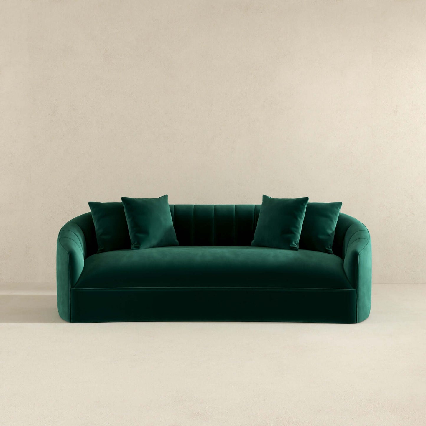 Kante  Green Velvet Sofa