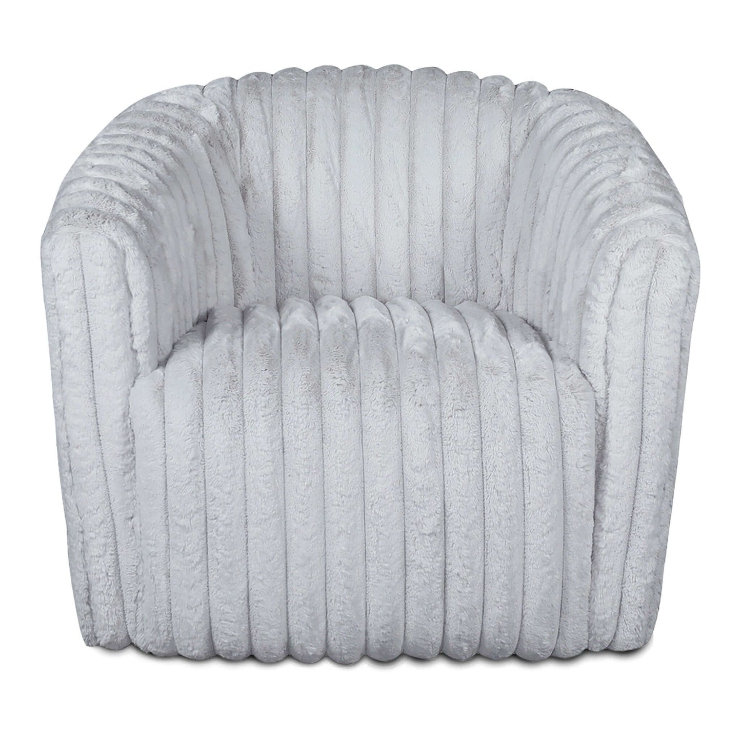 Mira Light Grey Velvet Swivel Chair