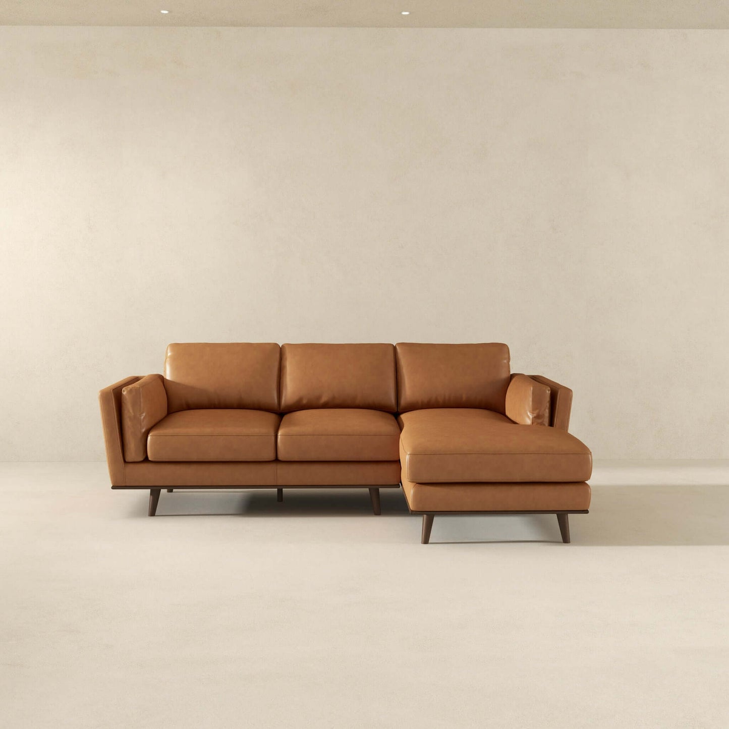 Chase Genuine Leather Sectional Right Facing