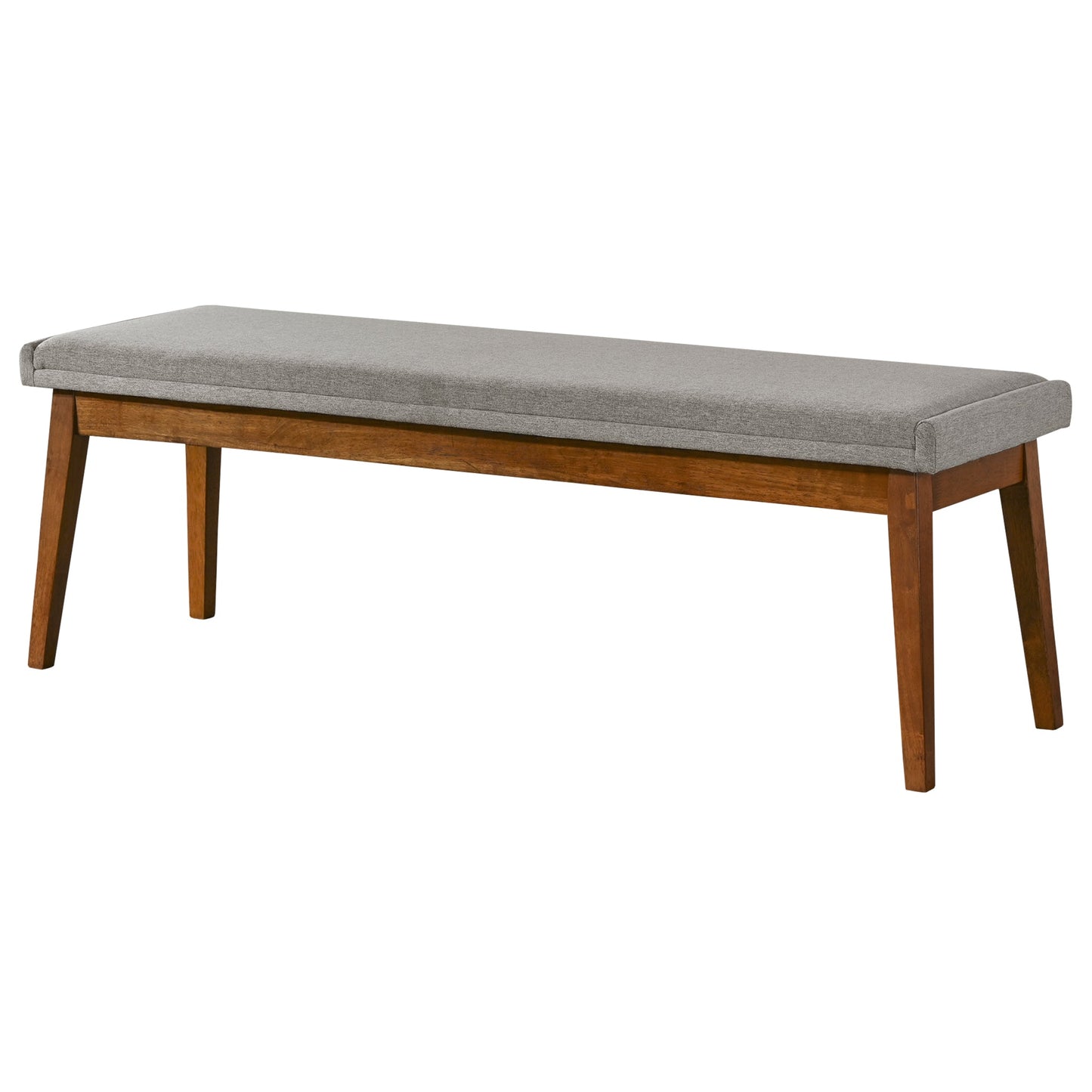 Warren Bench in Ash Grey Fabric