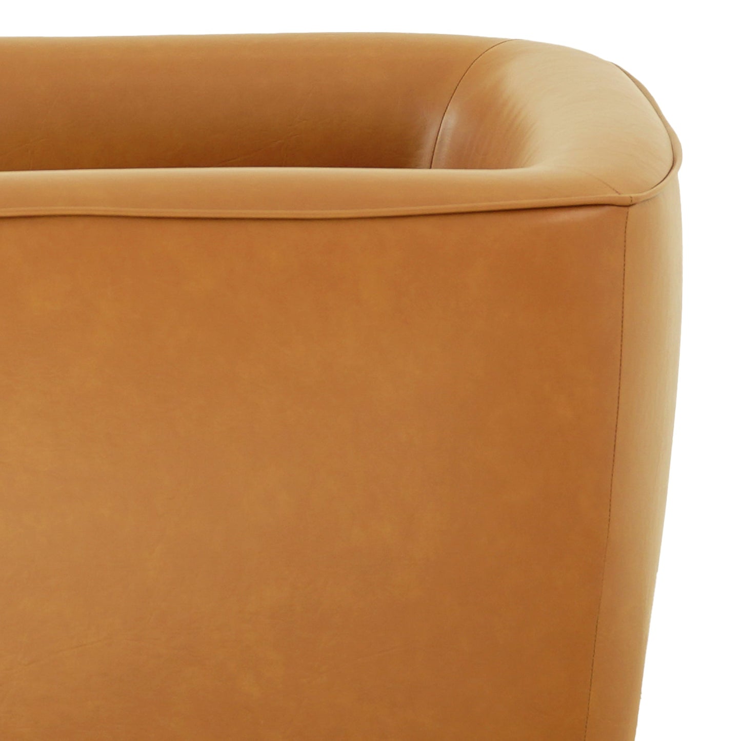 Callan Swivel Chair - Vegan Tan Leather