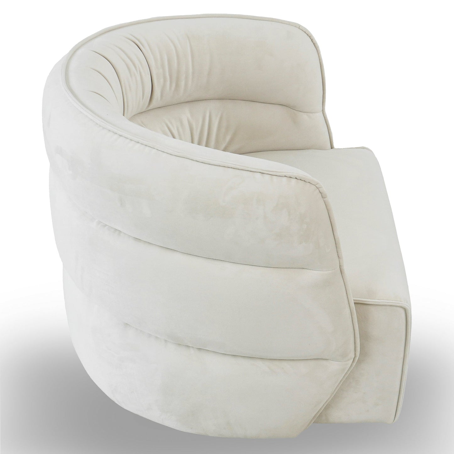 Walden Swivel Chair - Cream Velvet