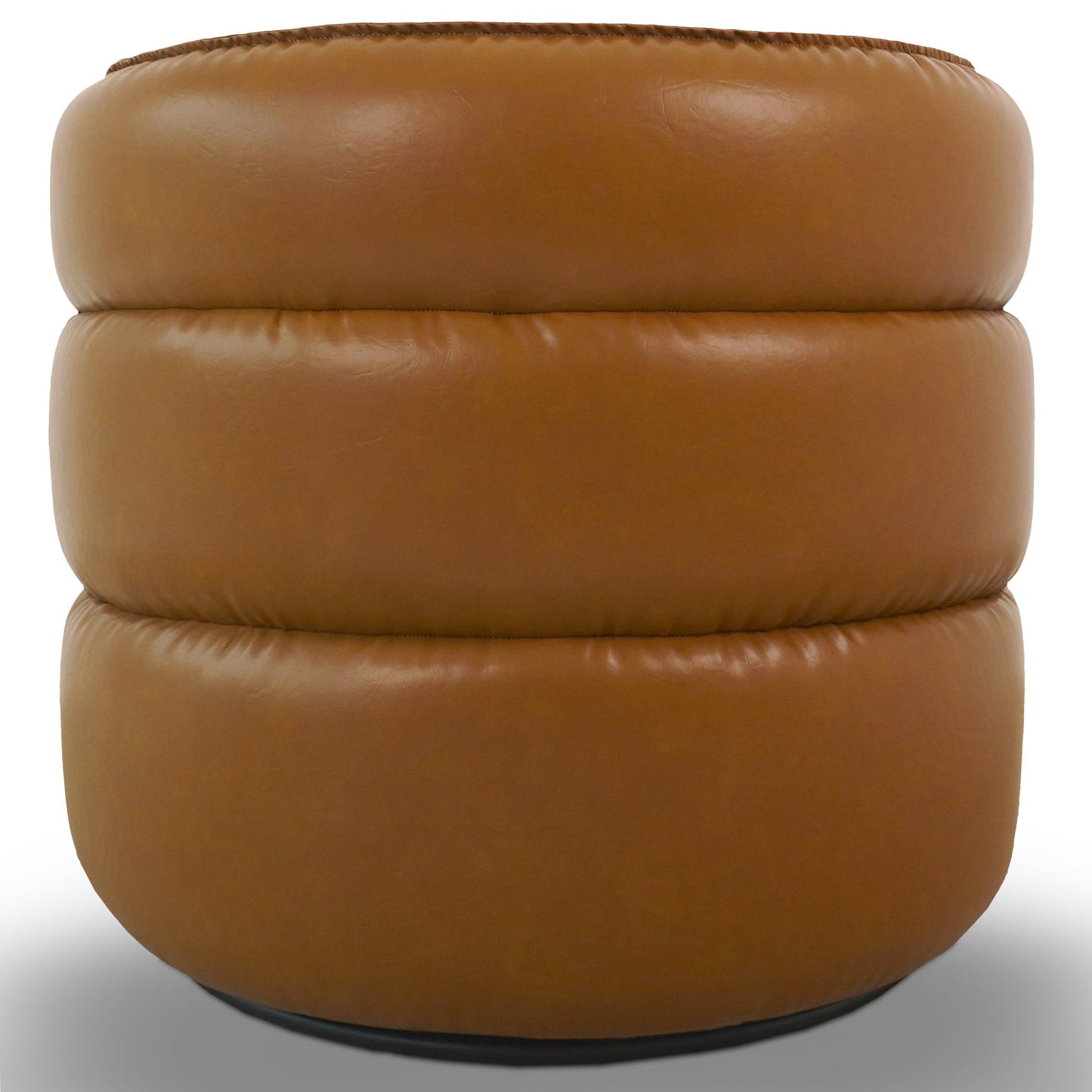 Walden Swivel Chair - Vegan Tan Leather