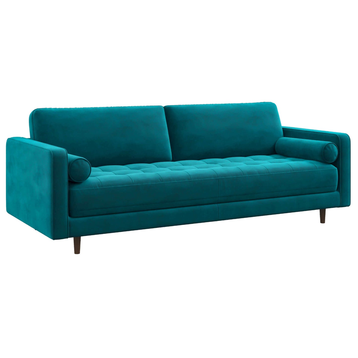 Anthony  Teal Velvet Sofa