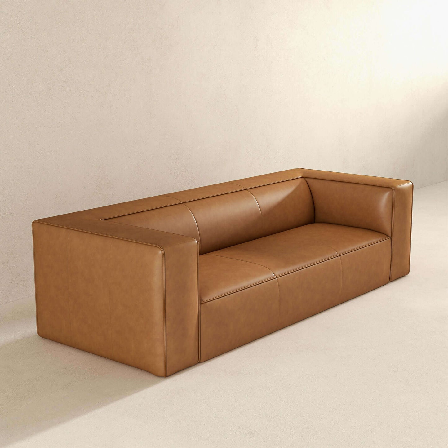 Colton  Tan Leather Sofa