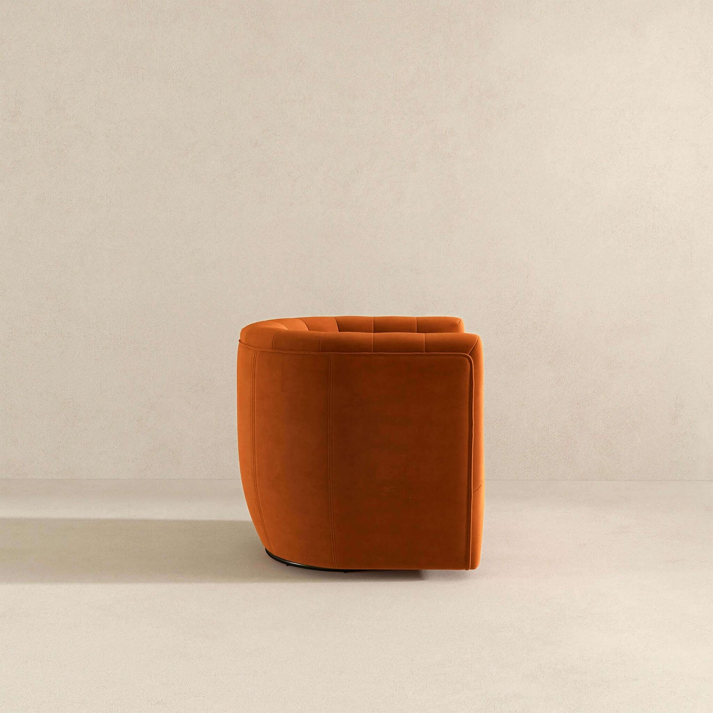 Delaney  Burnt Orange Velvet Swivel Chair