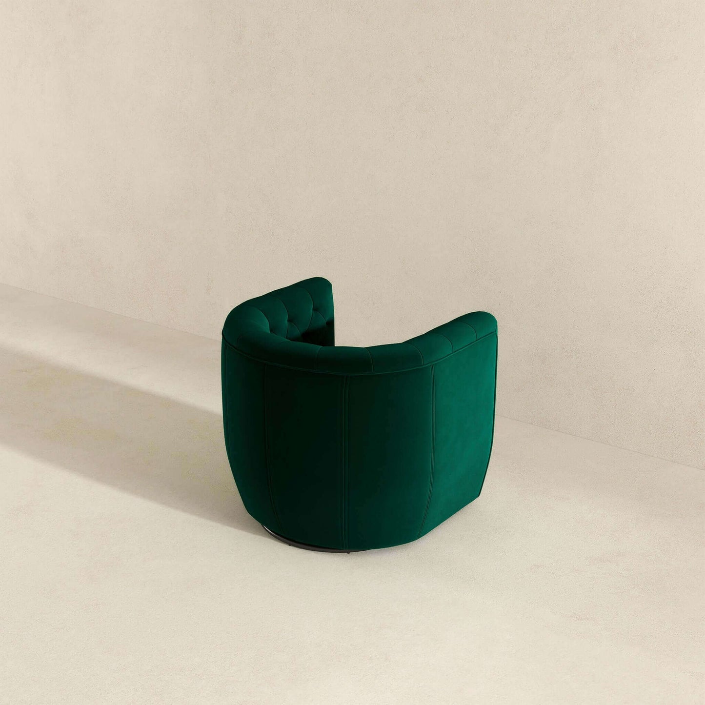 Delaney  Green Velvet Swivel Chair