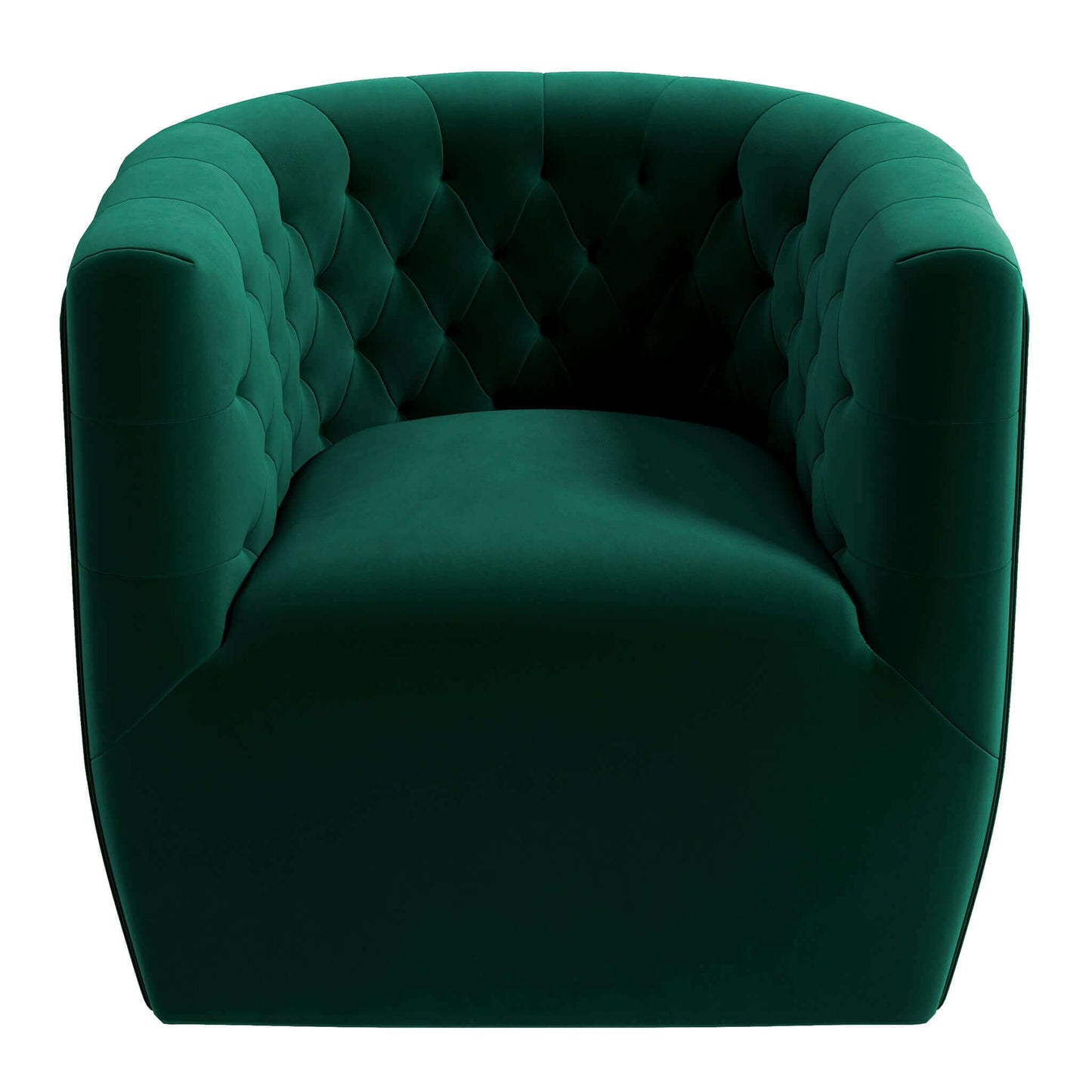 Delaney Green Velvet Swivel Chair