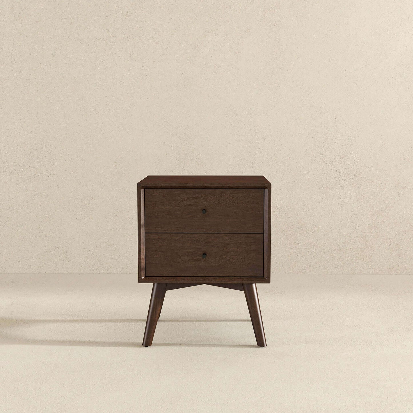 Alexa Mid Century Modern Style Night Stand 2-Drawer