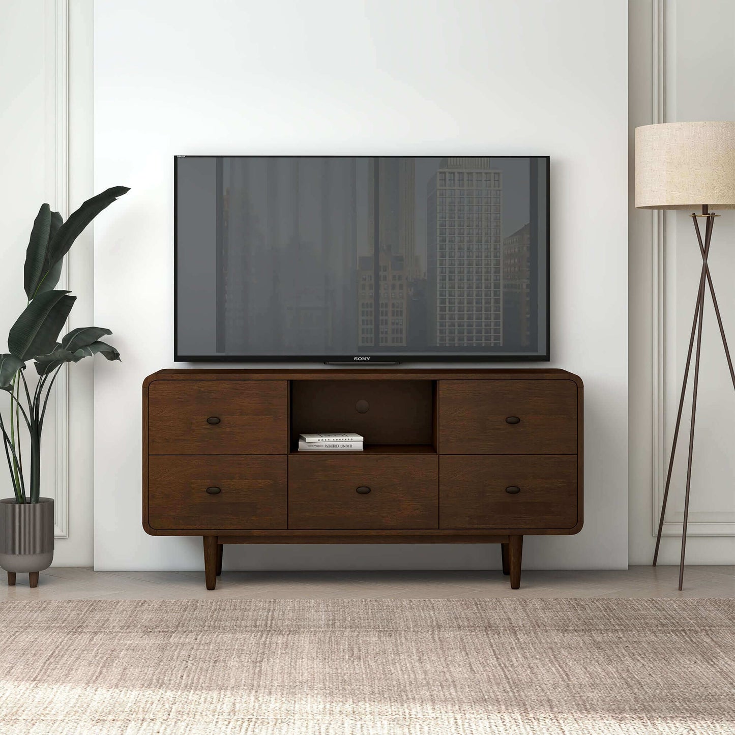 Alexa Mid Century Modern Style TV Stand