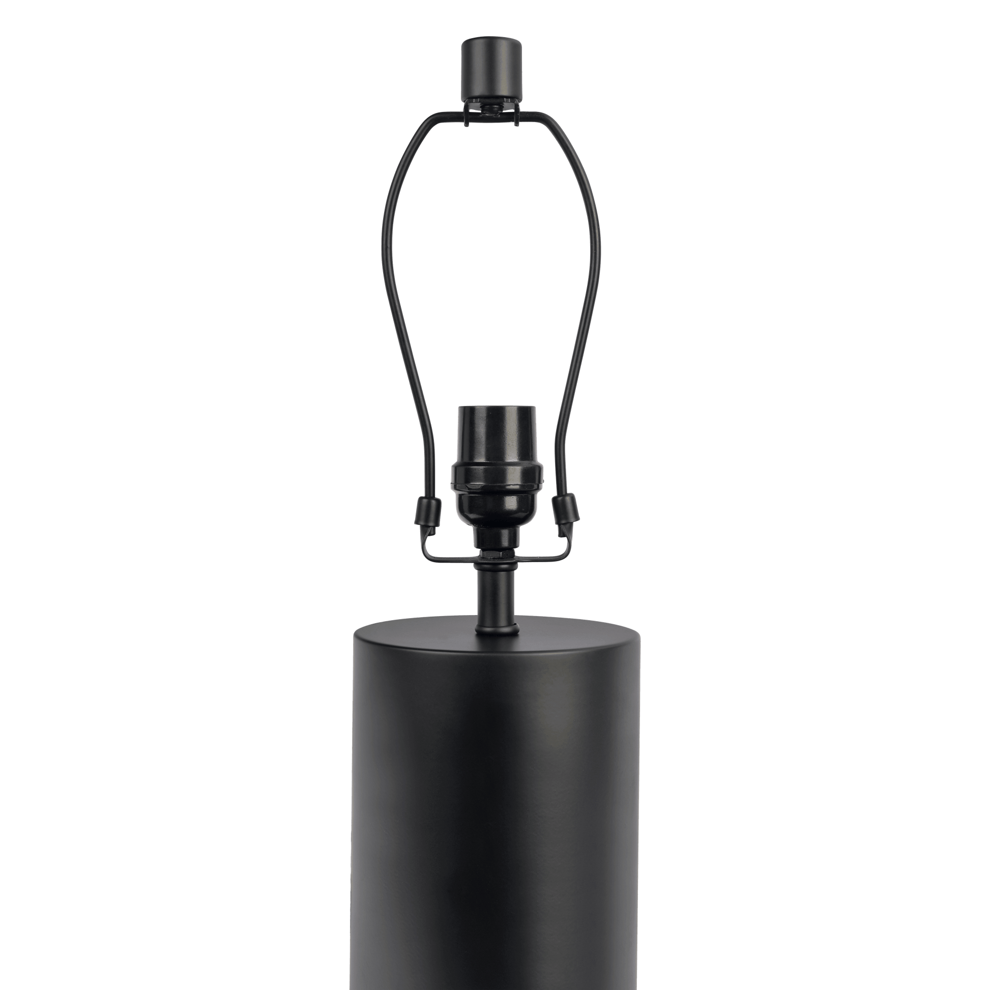 Aura Black Table Lamp with On/Off Switch Black Block Base - West Lamp