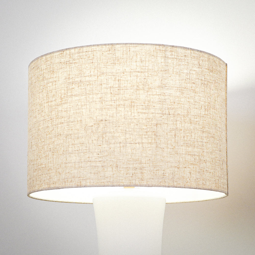 Cascade Glass Lamp Golden Base Off White Glass Table Lamp