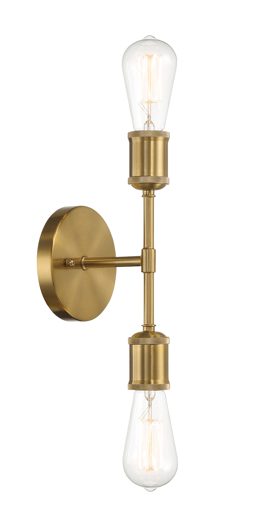 Reverie Double Lights Bathroom Wall Sconce over Mirror Bedroom Hallway Entryway 5"W × 10.75"H × 5"E - West Lamp