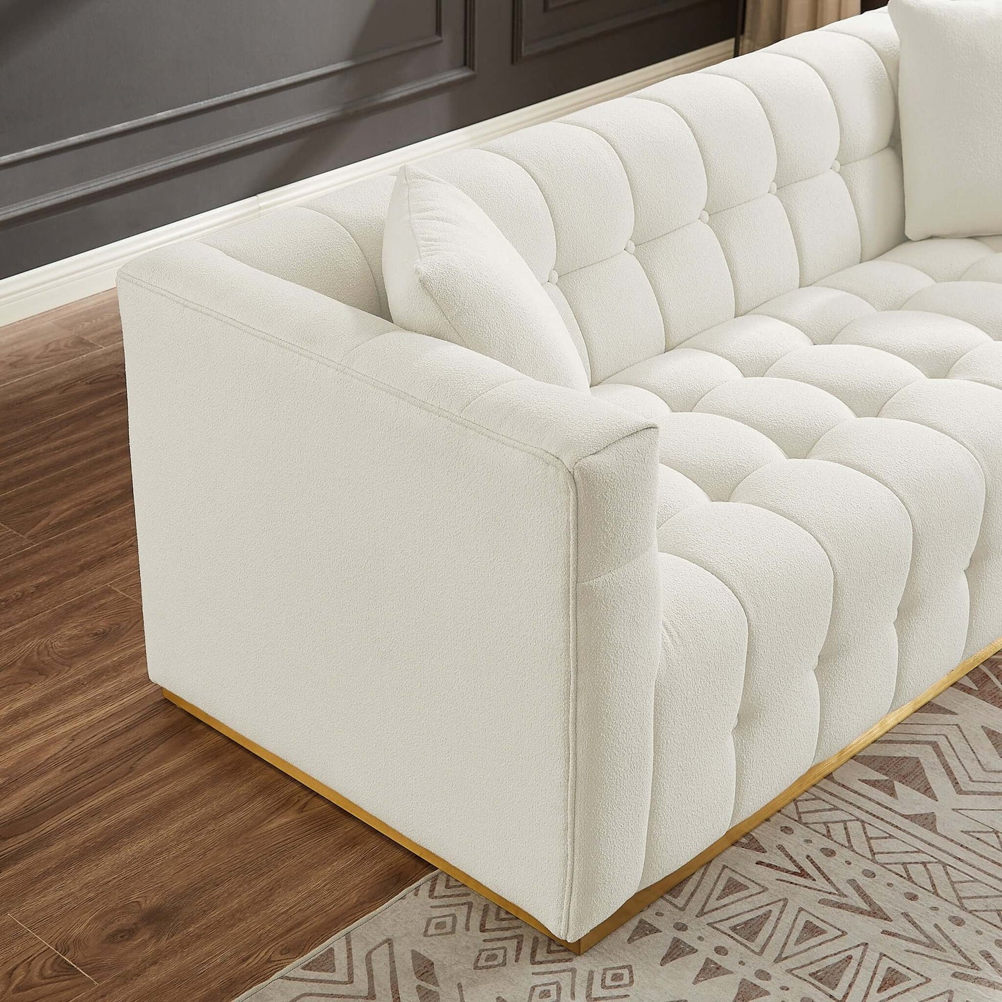 Eleanor  Sofa Beige Boucle